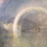painting of blurry rainbow