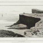 etch of a cliff (Island of Staffa)
